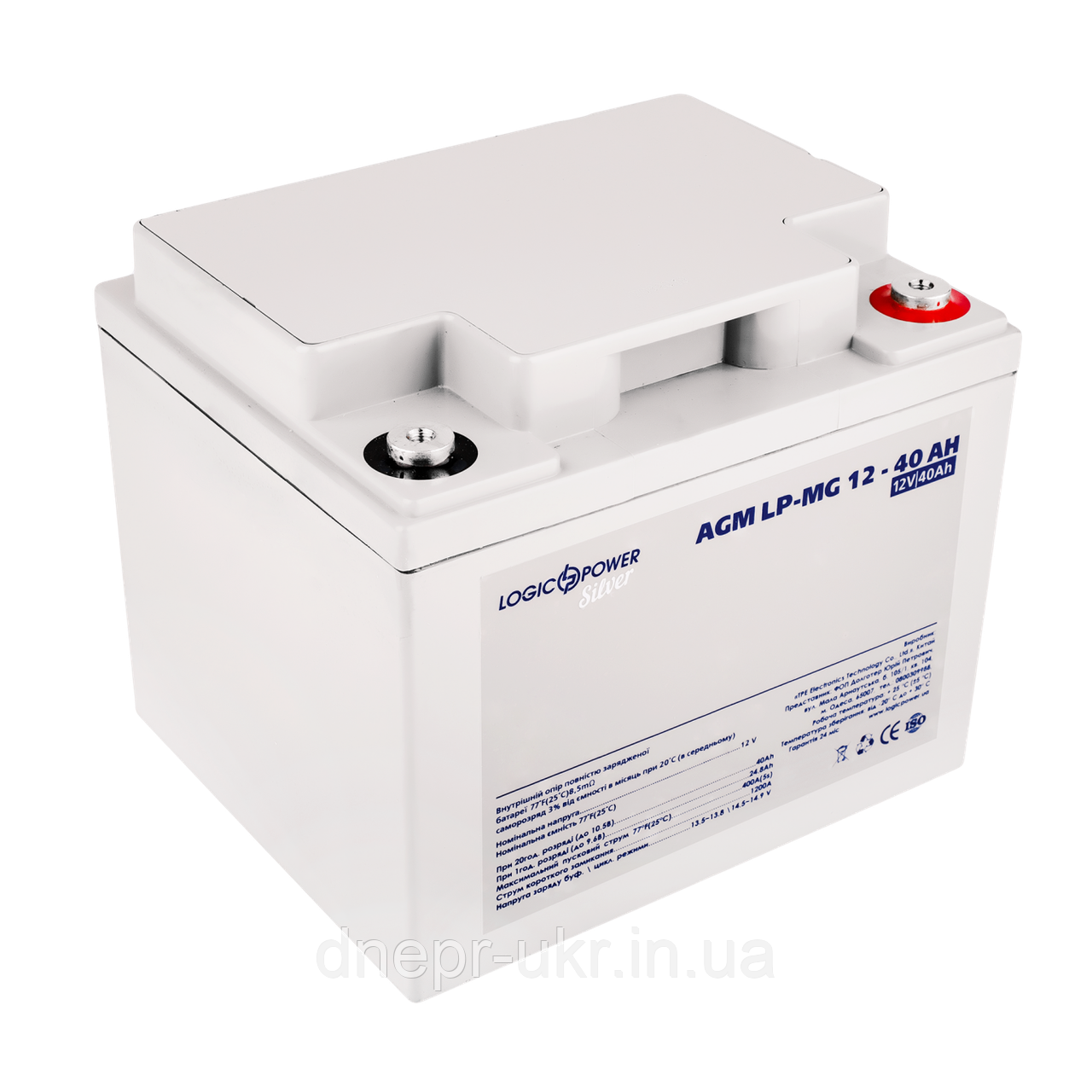 Акумулятор мультигелевий LP-MG 12V - 40 Ah Silver, фото 1