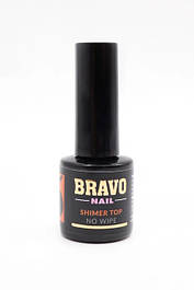 Топ Bravo UV/LED Shimmer Top No Wipe Gold топ з мікрошіммером без липкого шару 