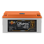 Акумулятор LP LiFePO4 LCD 12V (12,8V) - 230 Ah (2944Wh) (BMS 100A/50A) пластик