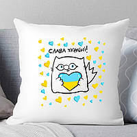 Подушка "Слава Украине" с котиком