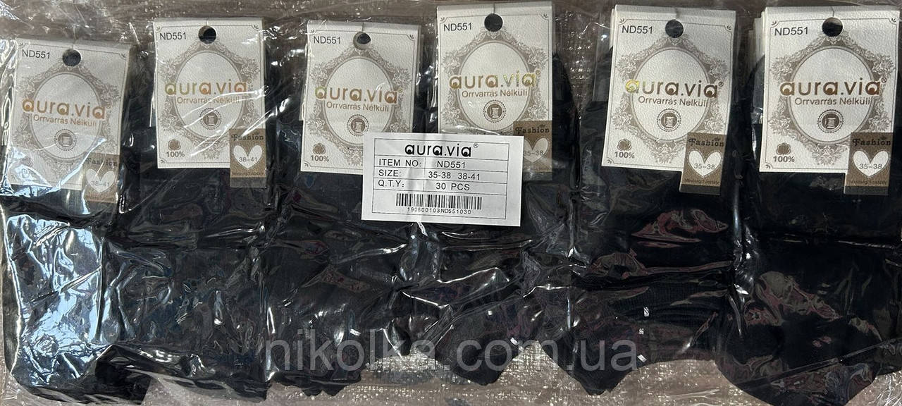 Шкарпетки жіночі оптом, Aura via, 35/38-38/41 рр., арт. ND551