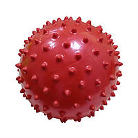 М'яч масажний d 18 см червоний надувний D18 (150Гр)-К  (sns)