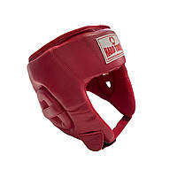 Шлем боксерский открытый HARD TOUCH PU красный S (sns)