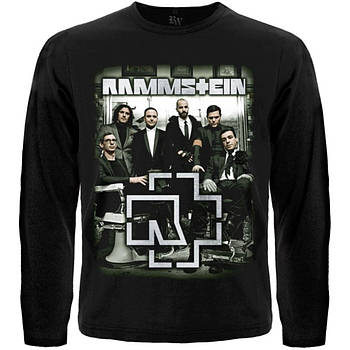 Футболка з довгим рукавом Rammstein (photo band with logo), Розмір L