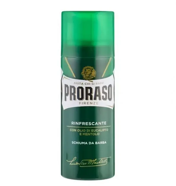 Піна для гоління з ментолом та евкаліптом Proraso Green Shaving Foam Refresh 50мл, фото 1
