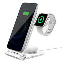 Бездротова станція 3 в 1 Nillkin MagSafe PowerTrio для iPhone, iWatch 2-9, Airpods ( Apple MFi certified)