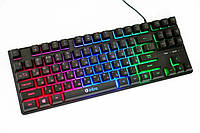 Клавіатура DX750 дротова, RGB KEYBOARD, клавіатура з підсвіткою дротова 8930