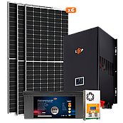Сонячна електростанція (СЕС) Преміум (без комплектуючих) 2.5kW АКБ 3.3kWh LiFePO4 140 Ah