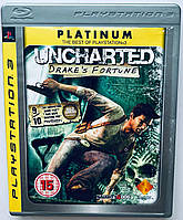 Uncharted: Drake's Fortune Platinum, Б/У, английская версия - диск для PlayStation 3