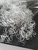 Силиконовые резинки для волос плетения белые 1000шт
