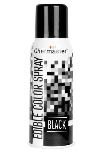 Спрей-барвник BLACK (Чорний), 42г, CHEFMASTER, фото 1