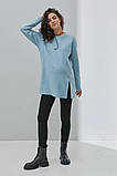 Туніка для вагітних та годуючих мам Olive розмір S Юла Мама Блакитний, фото 3