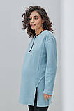 Туніка для вагітних та годуючих мам Olive розмір S Юла Мама Блакитний, фото 5