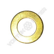 Шайба латунна М4 DIN 125 плоска кругла, фото 3