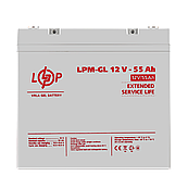 Акумулятор гелевый LPM-GL 12V - 55 Ah