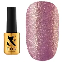 Гель-лак для ногтей F.O.X Diamond 002, розовый с блестками 6 ml