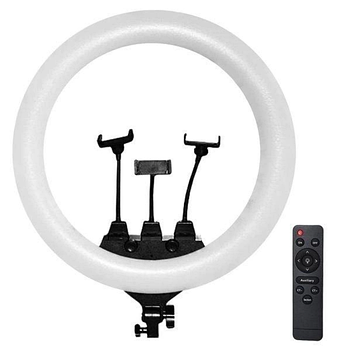 Світлодіодна кільцева лампа 56 см 3D RGB з посиленим штативом на 2,1 м Двостороння кольорова LED лампа