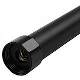 Подовжувач ЧОРНИЙ душової системи колони стійки гарнітура нержавіюча сталь 3/4" довжиною 30 см Haiba BLACK, фото 4