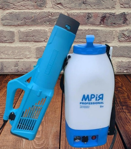 Обприскувач акумуляторний Мрія 9 л + Турбо насадка для обприскувача 12 В, фото 1