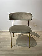 Обідній стілець EVA Tes Mobili, колір капучино/ніжки золоті