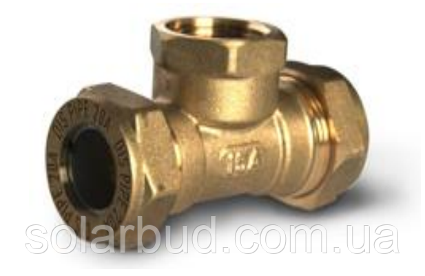 Фітинг-трійник BIT32×1¼"×32 (F) (M) , латунь, фото 1