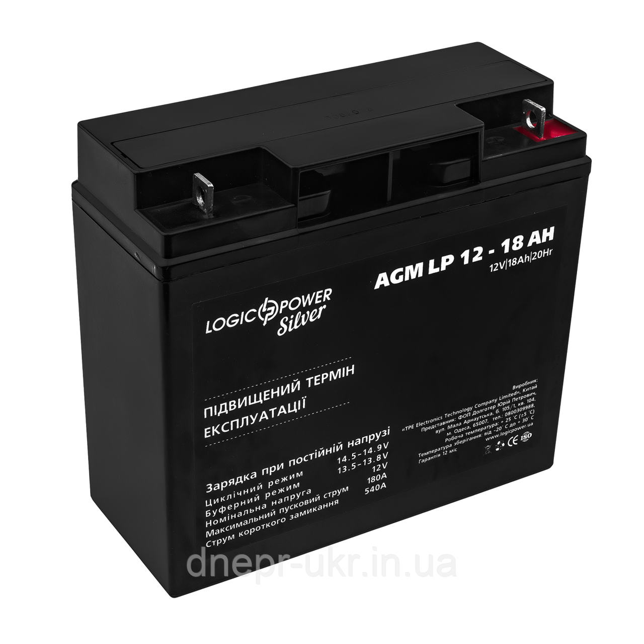 Акумулятор AGM LP 12V - 18 Ah Silver