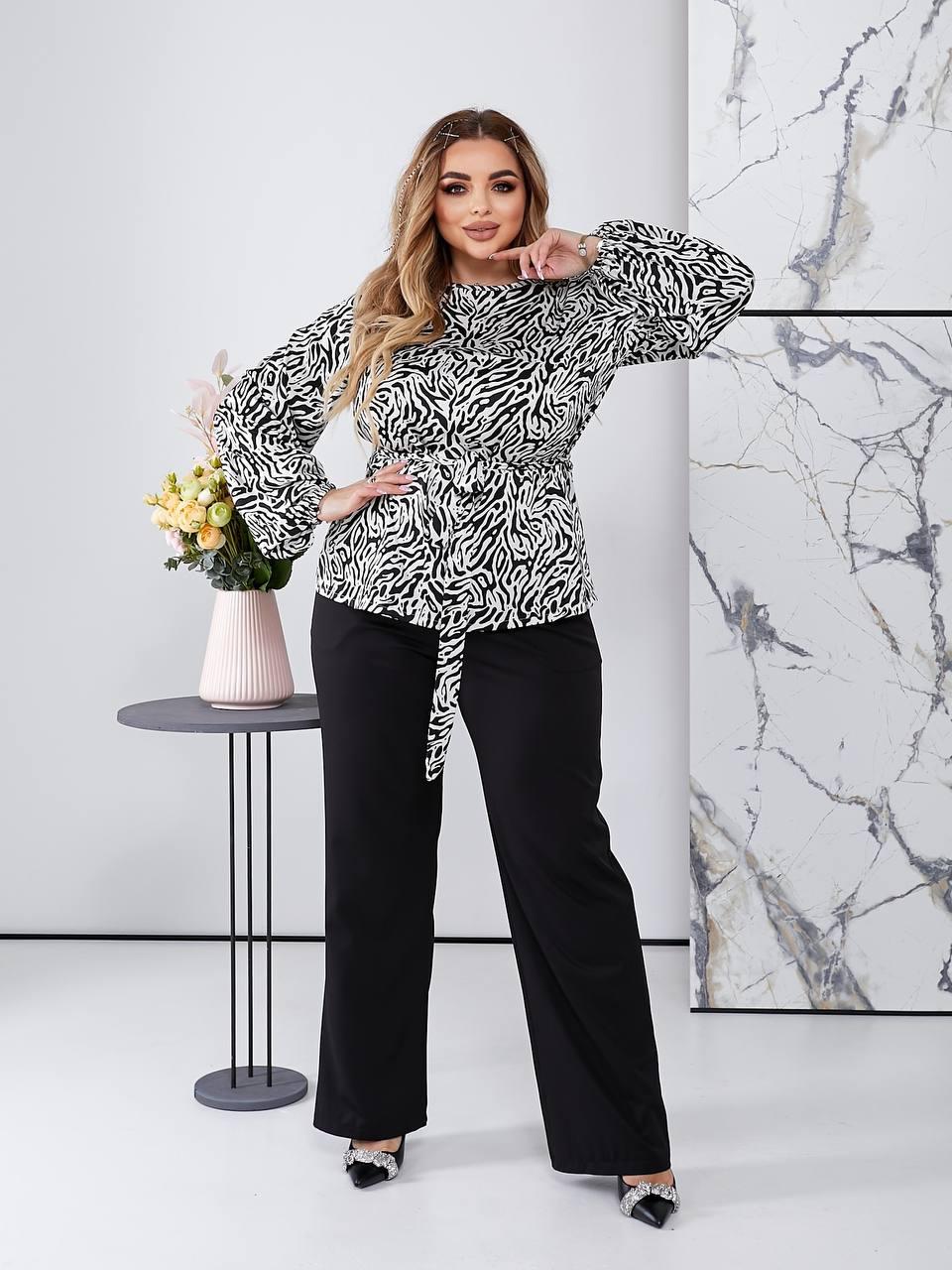 Неймовірно красиві штани тканина костюмка розміри батал