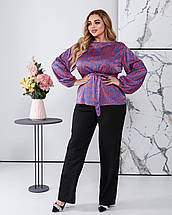 Неймовірно красиві штани тканина костюмка розміри батал, фото 4