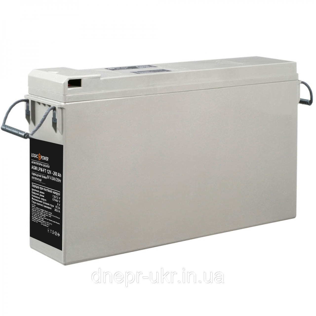 Фронт-термінальний акумулятор LPM-FT 12V - 200 Ah, фото 1