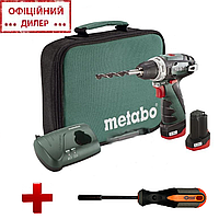 Шуруповерт Metabo PowerMaxx BS сумка + ПОДАРОК Отвертка для бит