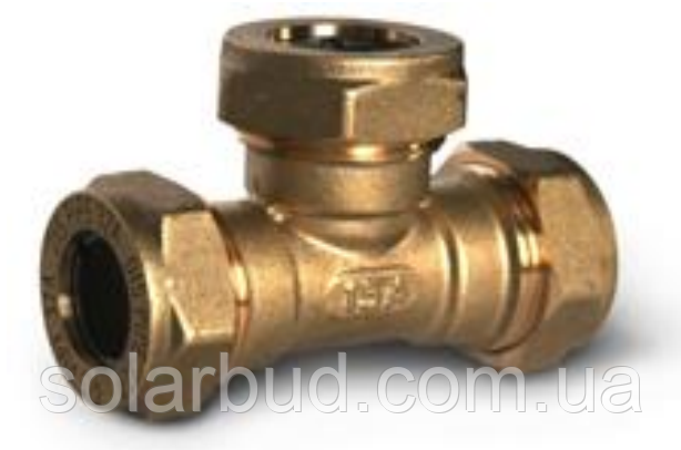 Фітинг-трійник BT25-25-25, латунь, фото 1