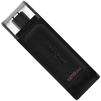 USB Type-C накопичувач 128GB Kingstone DT70 Black