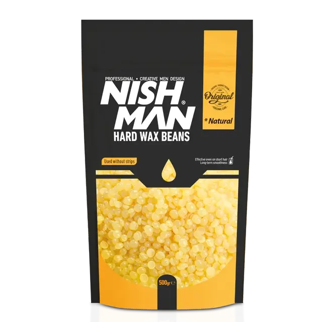 Віск для депіляції у гранулах Nishman Professional Hard Wax Beans Natural 500г, фото 1