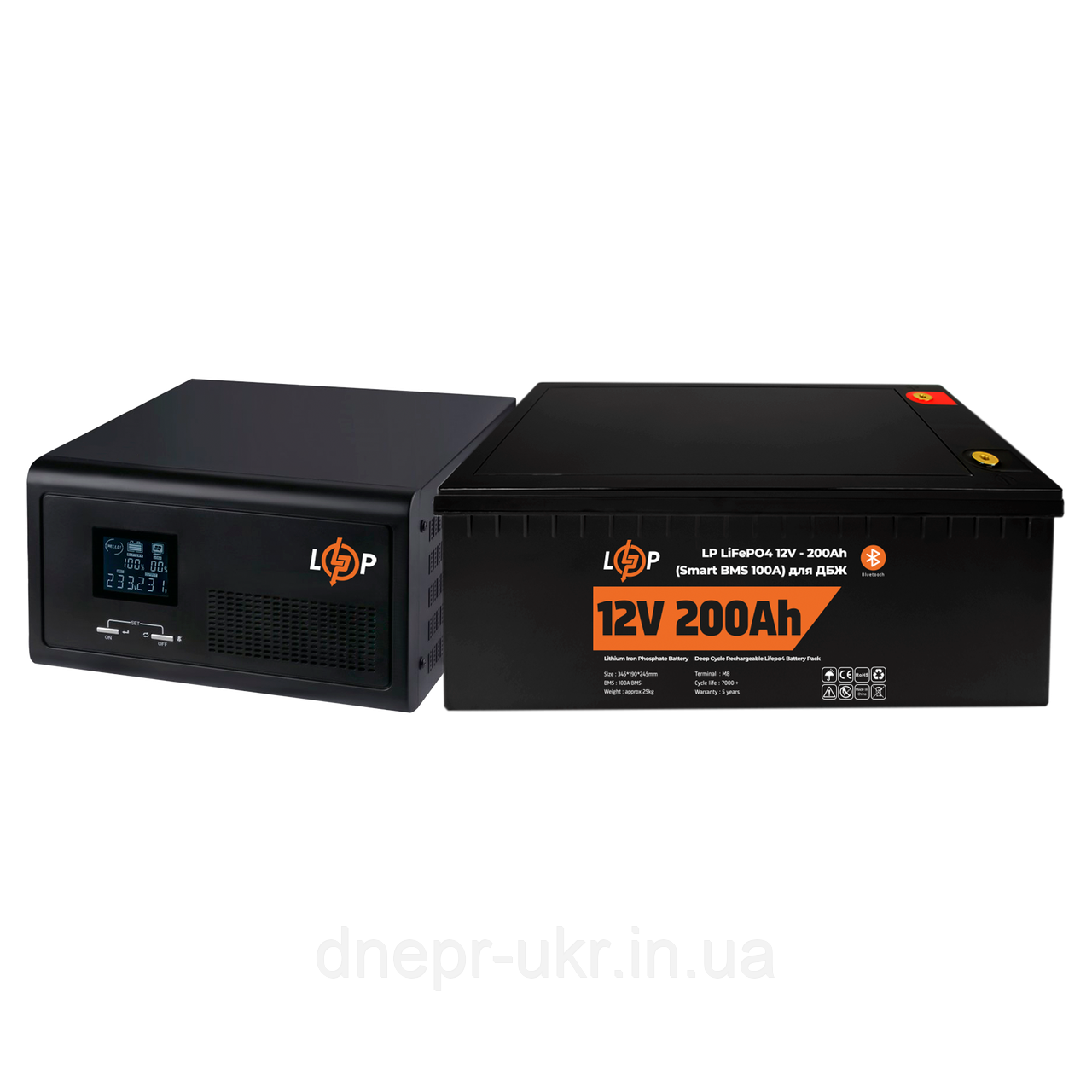 Комплект резервного живлення для котла LP (LogicPower) ДБЖ + літієва (LiFePO4) батарея (UPS 430VA + АКБ LiFePO4 2560W)