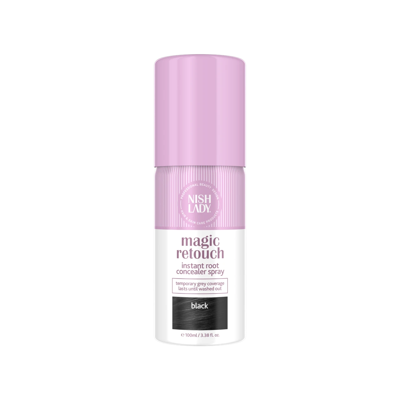 Камуфлюючий спрей для сивого волосся NishLady Magic Retouch Spray Black 100ml