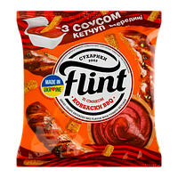 Сухарики Flint Пшенично-Ржаные со Вкусом Колбаски BBQ с Кетчупом 70g 4820182745607