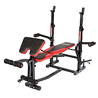 Лава для жиму зі стійкою для штанги та партою Скотта до 150 кг York Fitness ASPIRE 220