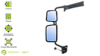 Основное зеркало с широкоугольным подогревом эл/управления LH Renault серебро e-mark 5010578505