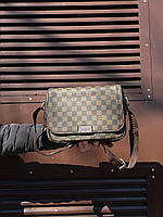 Стильная мужская сумка Louis Vuitton District PM Brown Chess manbag 26 x 20 x 8 см