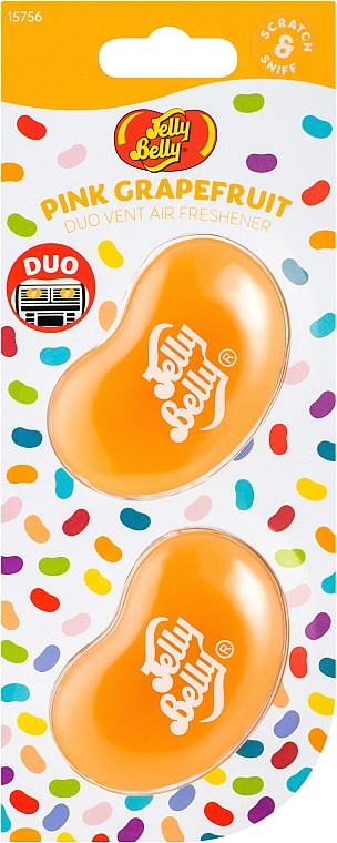 Ароматизатор для авто Pink Grapefruit 3D Jelly Belly, 2 по 14 г