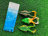 Набор силиконовых лягушек для ловли щуки, Fishing D-Frog 55мм\13 гр (3 шт)