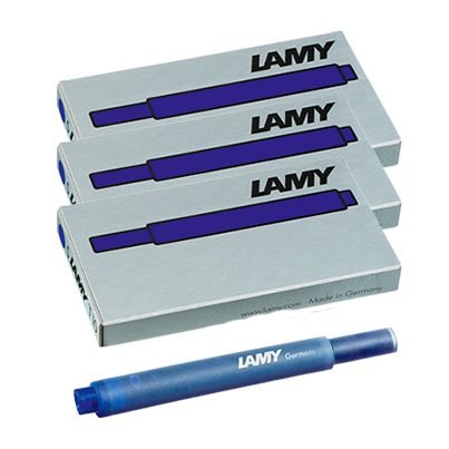 Набір чорнильних картриджів Lamy T10 сині 15 шт. 3 пачки (4014519020776)