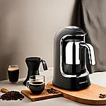 Електрична турка кавоварка для кави по-турецьки Korkmaz A860  Kahvekolik Turkish Coffee Machine, турка нержавіюча сталь