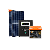 Сонячна електростанція (СЕС) 1.5kW АКБ 2.16kWh (літій) 100 Ah Преміум