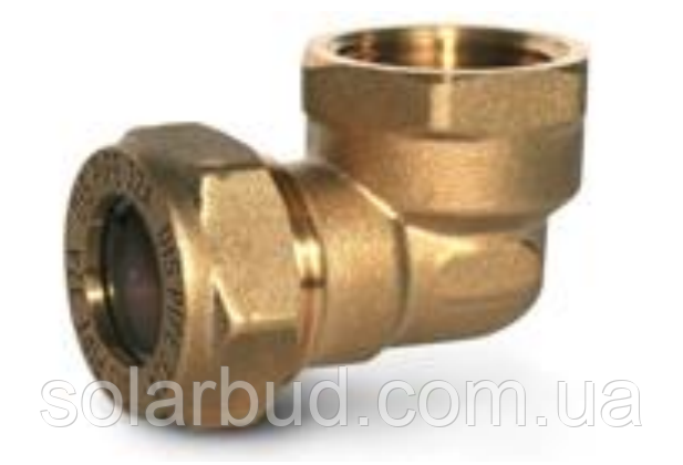 Фітинг кутовий BL25×1"(F) латунний, фото 1
