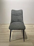 Обідній стілець KELVIN Tes Mobili, колір сірий/ніжки чорні