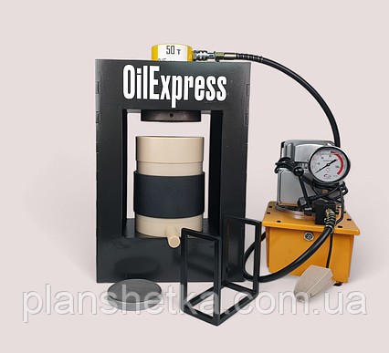 Прес для олії 50 тонн холодного пресування на 4 літри капролон (повний комплект) "PRO+" OilExpress, фото 2