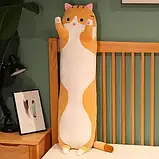 Дитяча іграшка обіймашка для дітей Кіт Батон 110 см дитяча іграшка обіймашка Коричневий, фото 4