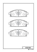 Дисковые тормозные колодки, KASHIYAMA, D1211M