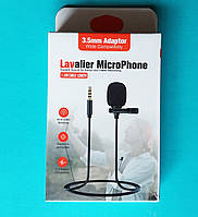 Мікрофон петличний AUX Lavalier MicroPhone (3.5mm, 1.5m)